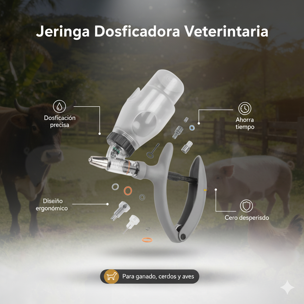 Jeringa para Vacunación Animal Lux